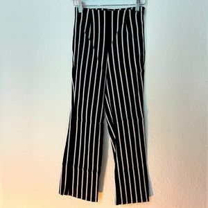 Black and white flare pants | stretch material |